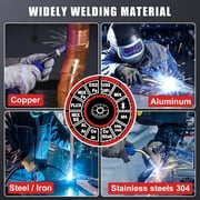 AWT 8 in1 200A Aluminum MIG Welder, 110/220V Gas MIG/Gasless Flux Core MIG/Stick/Lift TIG/Spot Welding/Spool Gun Welding Machine With LED Digital Display