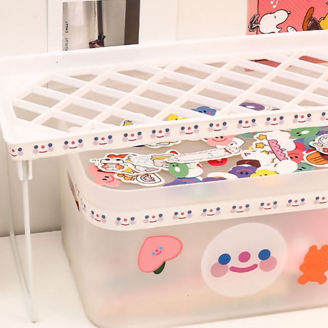 Estante de almacenamiento de escritorio para el hogar, estante plegable de escritorio, estante de capas para escritorio, estante plegable de escritorio, diseño elevado