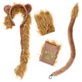 thumbnail image 1 of 1 Conjunto de Disfraz de León con Diadema, Cola de León Falsa para Niños, Marrón, 1 of 7