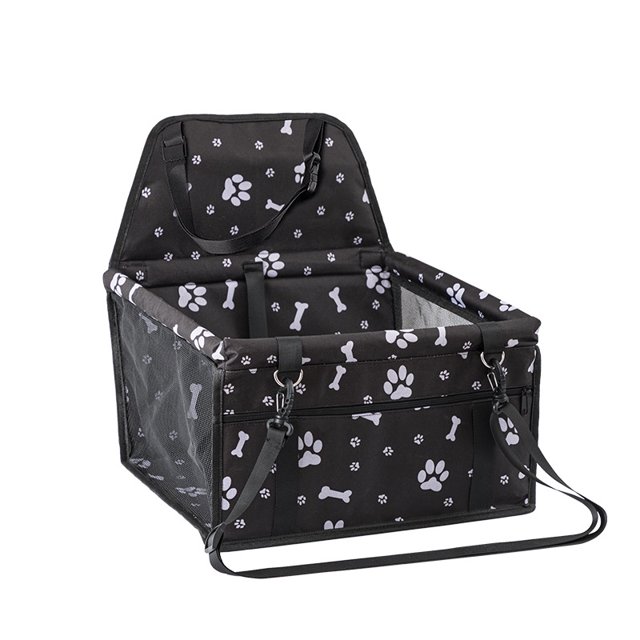 Bolsa transportadora para perros y gatos con asiento elevado, bolsa transportadora transpirable para mascotas, cinturón de seguridad para perros y gatos ER