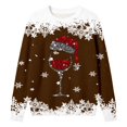 thumbnail image 3 of Shadoumai Christmas Sweatshirts for Women Red Glass Graphic Sweater Funny Xmas Holiday Crewneck Pullover Tops, 3 of 7