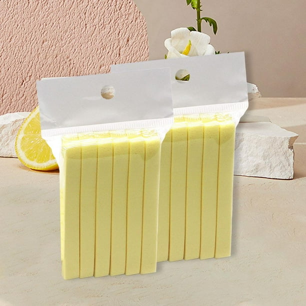 Esponjas faciales comprimidas naturales Shamjiam Desmaquillado Amarillo