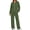 Armygreen, variant on Women Two Piece Outfits Lapel Long Sleeve Zipper Sweatshirts and Wide Leg Pants Lounge Tracksuits Sets