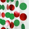 thumbnail image 3 of TIELUTT Ornements Ronds Rouges et Verts Thème de Noël Perles de Lustre de Noël Guirlande Décorée pour Escalier Vitrail Peinture de Fenêtre Décorations Suspendues de Pâques Œufs de Pâques Primitifs, 3 of 3