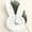 White, variant on Cartoon Rabbit Wall Clock Wooden Mute Bunny Head Wall Clock Cute Wall Decor for Bedroom Living Room Office Home Decoration White