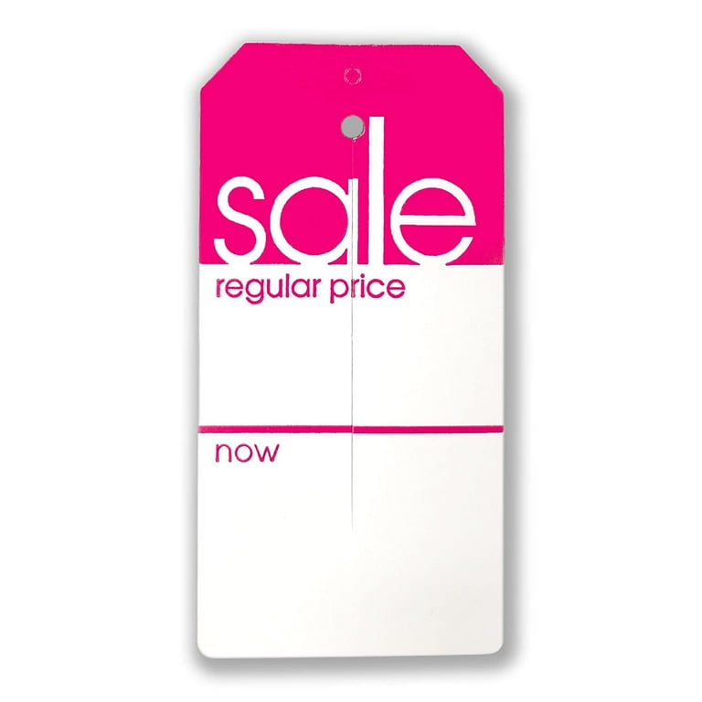 Clearance Sale Tag With Regular/Now Price