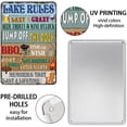 thumbnail image 3 of Lake Rules Tin Sign Cave Pool Country Lake House Farmhouse Cabin Beach Bar Wall Decor Sign 12x8 Inches, 3 of 5