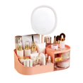 thumbnail image 1 of Organizador de maquillaje DASITON con espejo recargable rosa, 1 of 6
