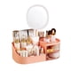 thumbnail image 1 of Organizador de maquillaje DASITON con espejo recargable rosa, 1 of 6