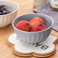 thumbnail image 4 of RBCKVXZ Gray Straw Plastic Bowl, Dishwasher Safe Kitchen Bowls for Cereal, Snack, Soup, Salad and Rice, MultiColors, BPA Free, 5.1" Wide * 2.4" Tall, 4 of 4