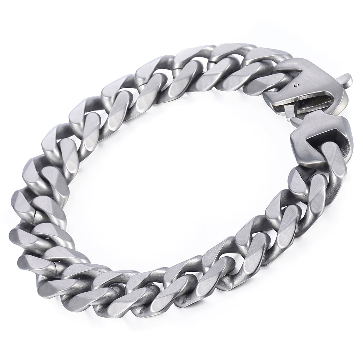 MUYING JEWELRY Heavy Mens Jewelry Stainless Steel Silver Gold Black Cuban Curb Chain Necklace Or Bracelet Wristband 15mm Wide MUYING JEWELRY Heavy Mens Jewelry Stainless Steel Silver Gold Black Cuban Curb Chain Necklace Or Bracelet Wristband 15mm Wide