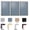 Black, variant on Ghent's Fabric 48" x 72" 3 Door Enclosed Bulletin Board in Beige