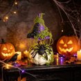 thumbnail image 4 of Xuyuer Halloween Witch Hat and Pumpkin Decor, 7 Inch Mini Fake Pumpkin Ornament for Dining Table Cabinet Holiday Party Display, 4 of 4
