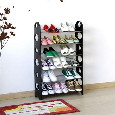 Salonmore 18 Pair Shoe Rack 6 Tier Space Saving Organizer Free Standing Walmart Canada