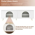 thumbnail image 4 of Aukfa TV Stand with Adjustable Shelves for TVs Up to 78", White, 4 of 7