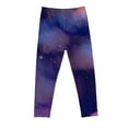 thumbnail image 4 of Uandlove Spring Summer Girls Gradient Tie Dye Printed Pants, High Waist Stretchy Soft Tights Kids Leggings For School Wearing Multicolor 7-8T, 4 of 4