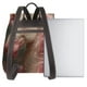 thumbnail image 3 of Disketp Haired White Horse Mochila de Cuero para Mujer, Bolso de Espalda Antirrobo con Estilo para Viaje, Trabajo y Uso Diario, 3 of 4