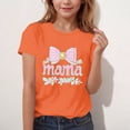 thumbnail image 6 of SGFCWSX Girls T-Shirts Kids Print Mothers Day Casual Short Sleeve Graphic Tops Orange Size 12-13 Years, 6 of 6