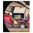thumbnail image 5 of Folding Rocking Chair - Outdoor Patio Chair, Steel Frame, 350lbs Capacity, Portable Camping Chair - Blue, 5 of 7