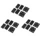thumbnail image 1 of 12 X Black Aluminum Furniture Cabinet Door Hinge 50mm X 50mm, 1 of 1