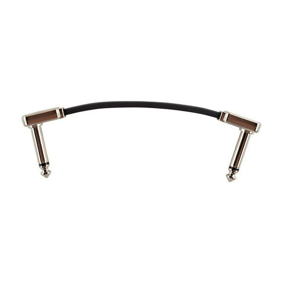 Patch Cable Ernie Ball P06225 - Cinta plana (3 cm), color negro