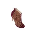 thumbnail image 1 of SANDALIA TACON VESTIR CASUAL LEON MUJER DAMA VINO GAMUZA 142165 LEON 142165-, 1 of 3
