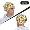 thumbnail image 6 of Salouo Sunflowers and Bees Print Unisex Beanie Hat,Knitted Baggy Skull Cap Winter Warm Hats Beanie Sleep Hats Cancer Headwear Caps for Women & Men 1 Pieces, 6 of 7