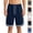 Navy, variant on HAJWOH Men's Basketball Shorts Elastic Waist with Drawstring Breathable Athletic Gym Running Casual Sports Shorts