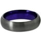 Tungsten Wedding Band Ring 6mm for Men Women Purple Black Gunmetal Domed Brushed Polished Lifetime Guarantee – image 2 sur 4