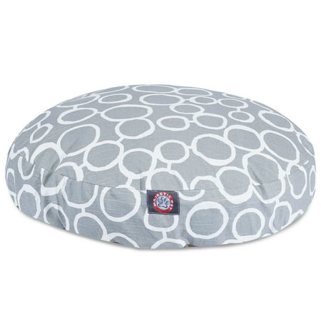 UPC: 0788995508656 | Majestic Pet | Fusion Round Pet Bed For Dogs  Removable Cover  Gray  Medium