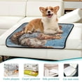 thumbnail image 6 of Qxltty Cute Squirrel Cat litter Pads Pet Set of 2 Diaper Mats Center Anti-leakage Layer Absorbent Soft and Comfortable, 6 of 7