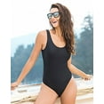 thumbnail image 5 of Women's One Piece Swimsuit Tummy Control V Neck Bathing Suits, 5 of 7