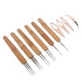 thumbnail image 4 of Dreadlocks Needle Tools, Bamboo Handle Dreadlock Crochet Needle 10pcs Add Details  for  Silver,Gold,Rose Gold, 4 of 8