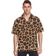 thumbnail image 3 of Camisas casuales de playa con botones para hombre, camisa hawaiana con estampado 3D de cebra y grafiti colorido, camisa hawaiana de manga corta para hombre, 3 of 5