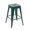 Green, variant on Space-Saving 24 Inch Counter Height Stools Set of 2, Red Metal Bar Stools for Kitchen Island, Non-Stackable Detachable Design, Easy Assembly