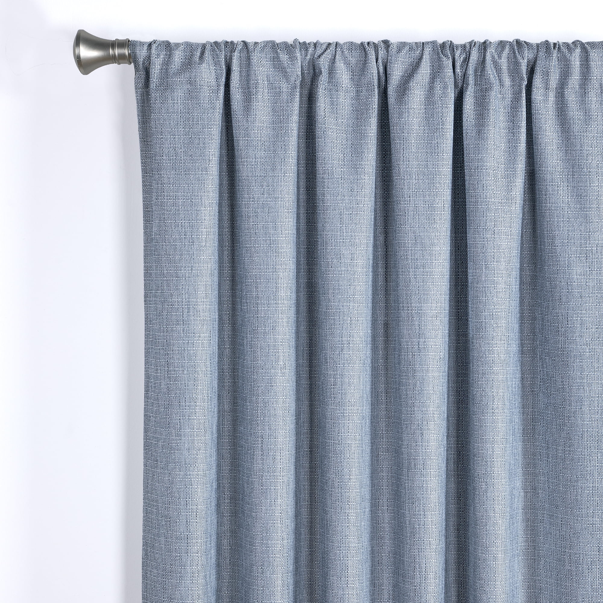 Ecologee Textured Total Blackout Curtains 2 Pack Panel Set - 100% Recycled,  Rod Pocket, Navy, 40x63 
