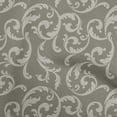 thumbnail image 1 of oneOone Viscose Chiffon Gray Fabric Asian Baroque Craft Projects Decor Fabric Printed By The Yard 42 Inch Wide, 1 of 4