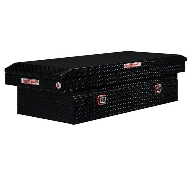 Weather Guard Tool Box 117-5-04 Crossover; Single Lid; Powder Coated; Gloss Black; Aluminum; 15.5 Cubic Feet Capacity