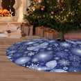 thumbnail image 6 of Pofeuu Beautiful Snowflake Butterfly Print Christmas Tree Skirt, Merry Christmas Skirt Xmas Tree Ornaments for Xmas Holiday Party Decorations-48", 6 of 7