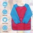 thumbnail image 3 of Kids Art Smocks 3 Pack Painting Smock with Long Sleeve and 3 Pockets for Age 3-8, 3 of 7