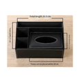 thumbnail image 4 of Tissue Box Cover, Remote Control Holder Tissue Box Holder Stationery Box Covers Leather Box Cover for Home, 4 of 5