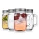 thumbnail image 2 of Tazas de vidrio Mason Jar de 500 ml con asa y tapa, juego de 4 vasos, 2 of 9
