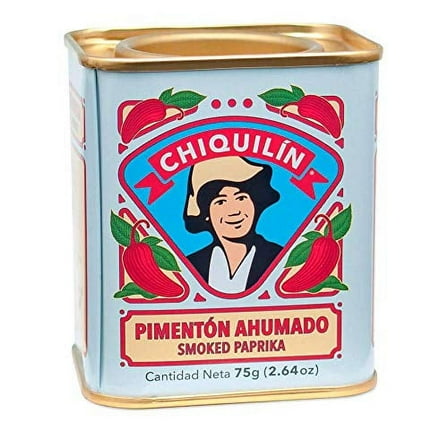 CHIQUILIN Spanish Smoked Paprika, Pimenton Ahumado Spice, 2.64 oz(75g) Tin