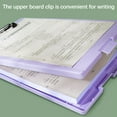 thumbnail image 4 of YOTQUSKI File Folder, Folder Writing Pad, Test Paper Storage Box, Multifunctional File Box, Large Capacity, Lightweight and Portable, Suitable for Business Office Home Meeting Room, Purple, 4 of 5