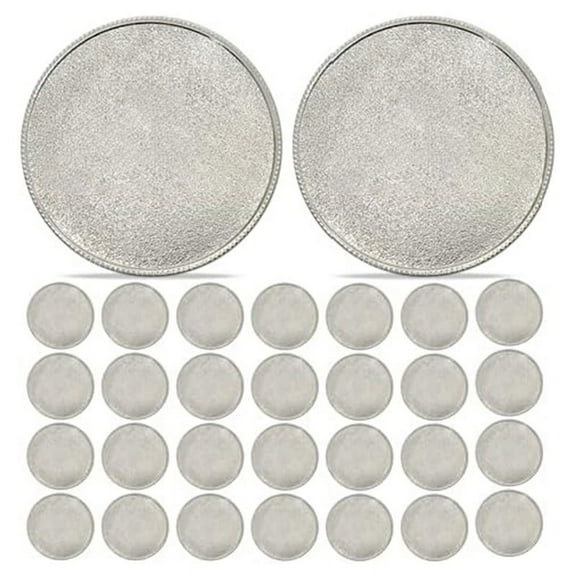 30 Pcs Blanks 40mm Blank Coins for DIY Crafts Engraving Jewelry Making, Laser Engravable Coin Silver