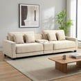 thumbnail image 4 of RIAFUN 111.8" Modular Sectional Sofa, 4-Seat Oversized Corduroy Couch with Storage Box, USB/Type-C Port & 2 Cup Holders for Living Room, Beige, 4 of 5