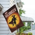 thumbnail image 3 of America Forever Headless Horseman Halloween House Flag Double Sided 28 x 40 inches Happy Halloween Jack O'lantern, Bats, Pumpkin Head Garden Decoration for Outdoors, Yard, Porch Garden, Fall Season, 3 of 5