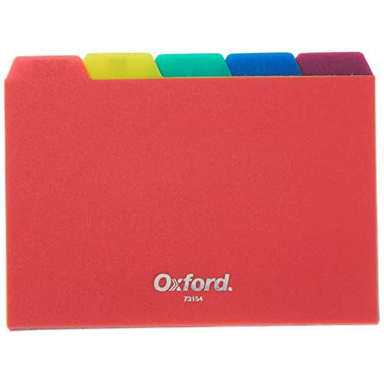 Oxford Alphabetical A-Z Poly Index Card Guides, Assorted