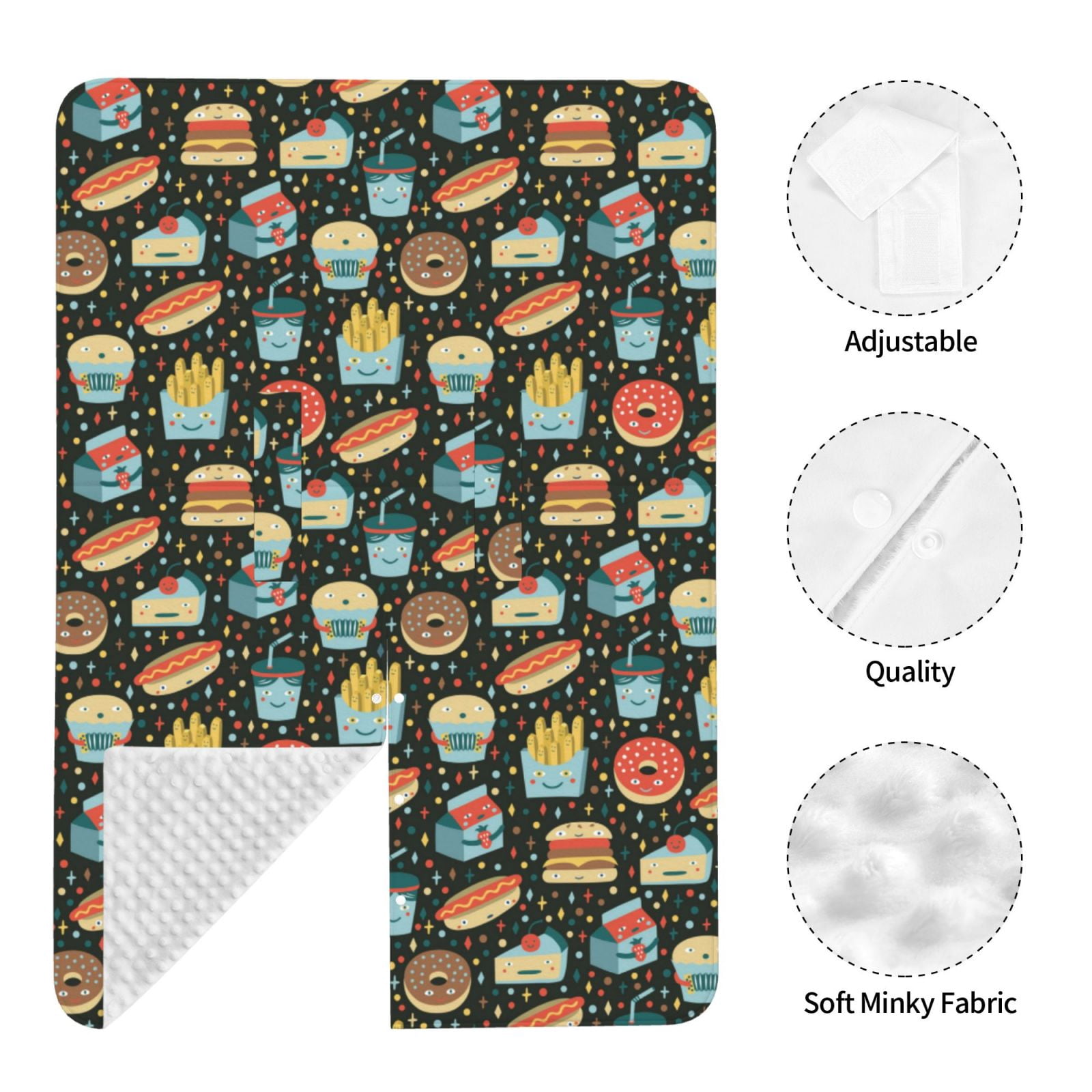 Car Seat Cover Baby - Cute Food Chip Donuts Breathable Infant Car Seat Cover for Baby Carseat, Lightweight Comfort Baby Essentials Must Haves Newborn Stuff for Girl Boy