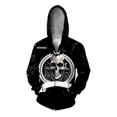 thumbnail image 2 of Novedades en sudaderas con capucha y cremallera con estampado de calavera personalizado de moda para hombre, sudaderas con capucha deportivas de ocio para hombre, modernas y versátiles para hombre, 2 of 5